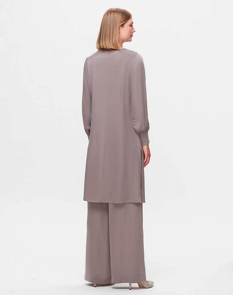 T25K-6004 MISSDALIDA A KESİM CUPRO TUNİK - Resim 3