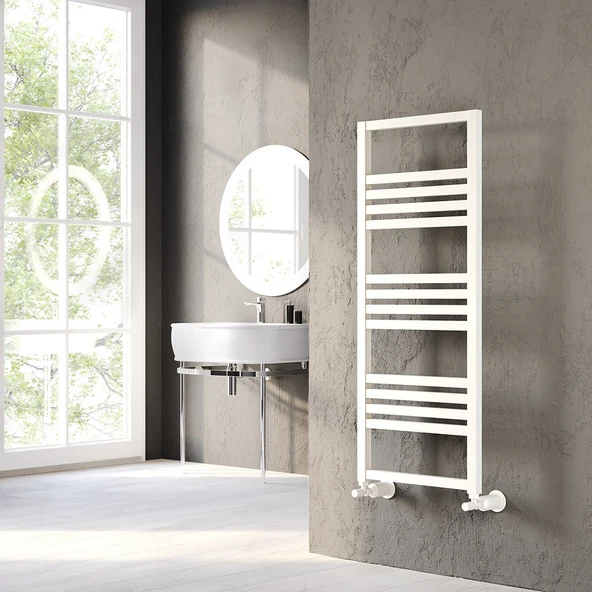 Lojimax Alüminyum Dekoratif Havlupan Perla Plus 1690x500mm 20 Dilim Dokulu Beyaz|1005 W Yüksek Isıl Güç | 5 Yıl Üretici Garantisi ürün görseli