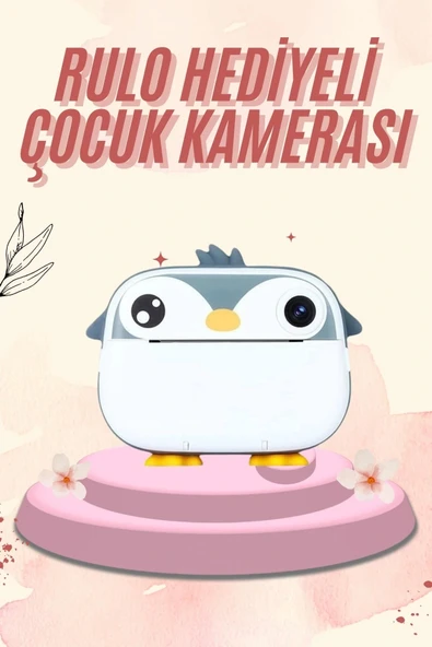 Dijital HD Video Kamera Çocuk Fotoğraf Makinesi  Anlık Termal Rulo ürün görseli