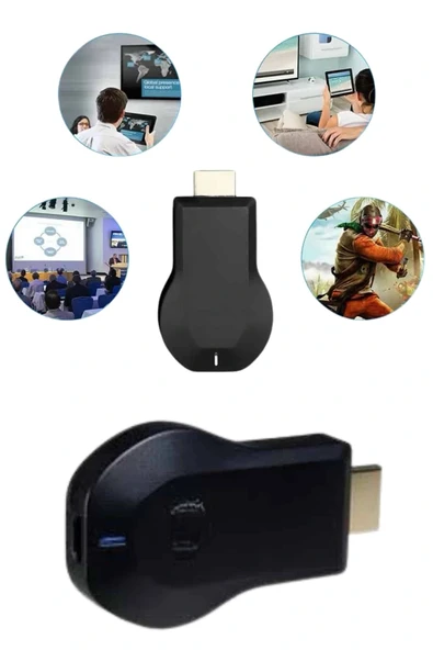 Kablosuz Hdmı Ses Ve Görüntü Aktarıcı Kolay Taşınabilir Yüksek Çözünürlüklü - Resim 6