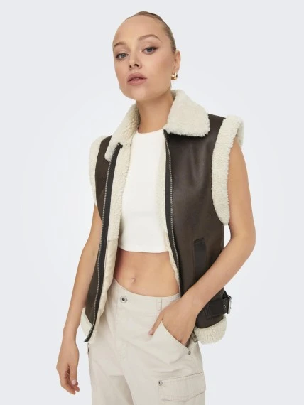 15322433 ONLBETTY BENDED WAISTCOAT CC OTW YELEK - Resim 4