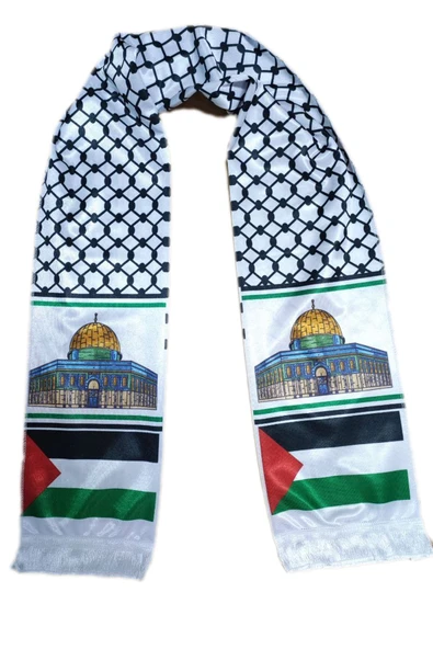 İSTANBULSTYLEMODA Kaliteli Filistin Bayraklı Atkı Şal Fular one size AFL2363 ürün görseli