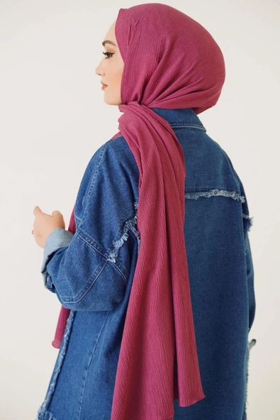 FLORA TEKSTİL TESETTÜR Mio Jazz Şal MIO24310-TR - Resim 3