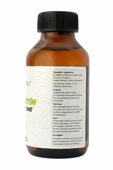 SEPE NATURAL L-KARNITIN SIVI AROMASIZ 200 ML 20 SERVİS L-CARNITINE - Resim 2