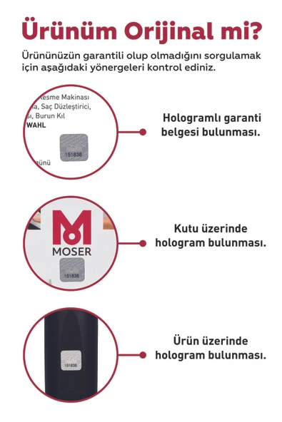 Moser 1400-0050 Profesyonel Saç Kesme Makinesi - Resim 3