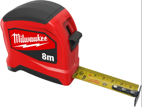 Milwaukee Şerit Metre Slım Nesil 2 8M/25MM 4932498785 - Resim 3