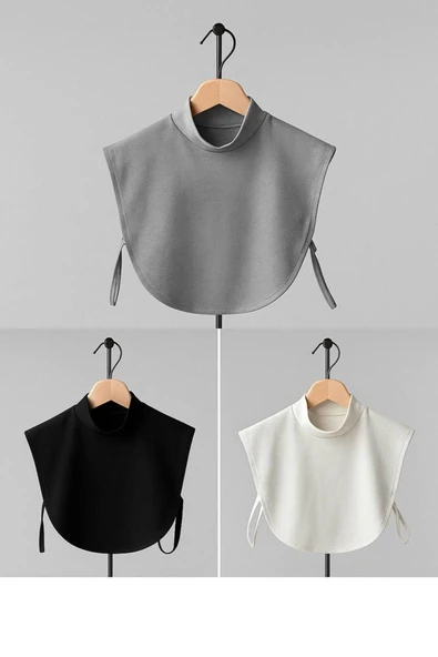 İSTANBULSTYLEMODA 3 ADET Boyunluk -GRİ - SİYAH - EKRU - BYK090925 ŞAL ürün görseli