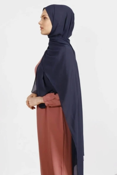 İSTANBULSTYLEMODA Krep Şifon Şal 210x 75 FLR241433 - Resim 2