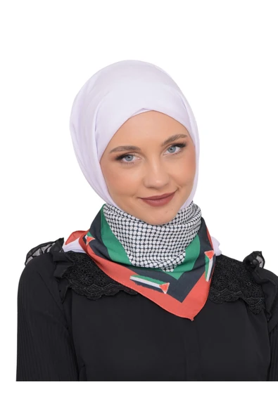 İSTANBULSTYLEMODA Filistin Bayrak Çizgili Filistin Şal Kefiye Küçük Filistin Bayraklar Fular AYN2408 ürün görseli