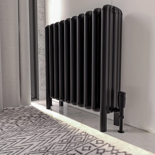 Lojimax Alüminyum Ayaklı Yatay Radyatör Grande Lux 300x960mm 15 Dilim Dokulu Siyah|1171 W Yüksek Isıl Güç | 5 Yıl Üretici Garantisi ürün görseli