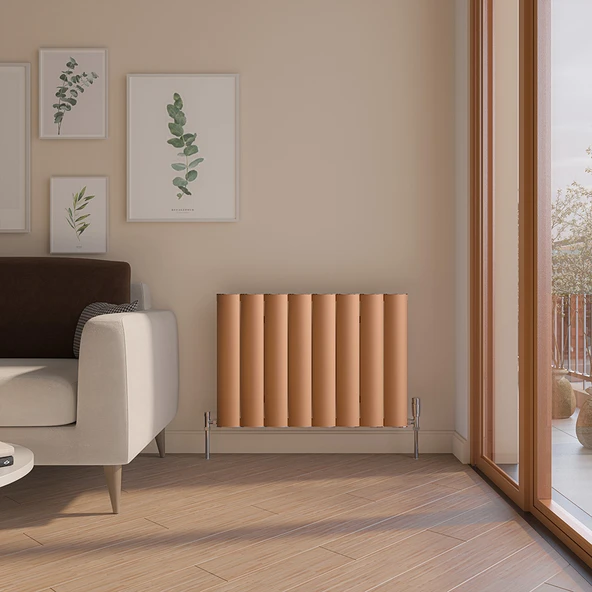 Lojimax Alüminyum Dekoratif Radyatör Otis 1800x412mm 4 Dilim Ahşap |1293 W Yüksek Isıl Güç | 5 Yıl Üretici Garantisi ürün görseli