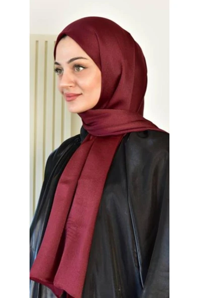 Aynur Janjan Trend Parlak Saten Dokulu Abiye Şifon Siyah Işıl Şal 185 X 70 ürün görseli