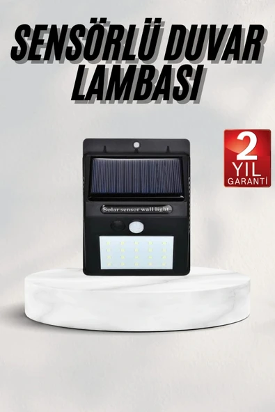 Bahçe Aydınlatması Güneş Enerjili Led Işık Lamba Sensörlü Dekoratif ürün görseli