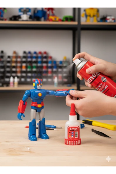 OMEX Fix Omeks Süper Hızlı Yapıştırıcı Seti (200 Ml Aktivator) Sararma Yapmaz! - Resim 4