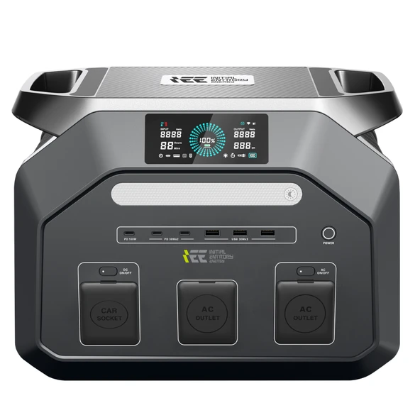 IEETEK 1024Wh - 3600W Max. LifePO4 Taşınabilir Güç Kaynağı Ücretsiz Aplikasyon Dahili Fener ve Kablo Seti +4000 üstü Döngü %99.99 BMS ÇOKLU ÇIKIŞ P1800 ürün görseli 1