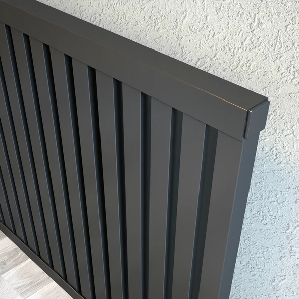 Lojimax Alüminyum Dekoratif Radyatör Trio 500x795mm 18 Dilim Dokulu Antrasit Gri|700 W Yüksek Isıl Güç | 5 Yıl Üretici Garantisi ürün görseli