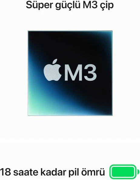 MacBook Air M3 8 GB 256 GB SSD 13.6" MRXQ3TU/A Gümüş Outlet (Açıklamayı Okuyunuz) - Resim 4