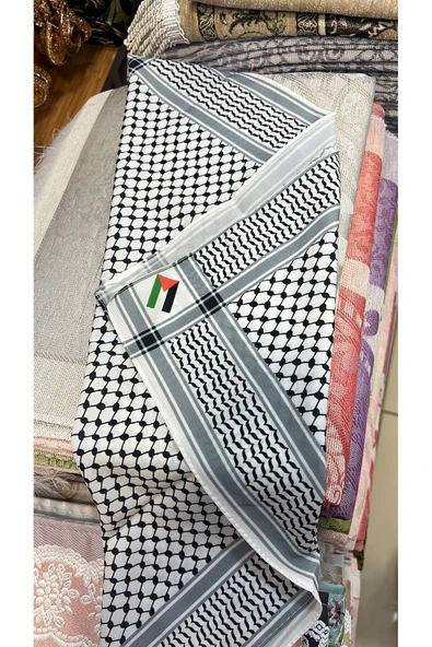 hicazavm Filistin Temalı fular keffiye puşi şal unisex filistin - Resim 7