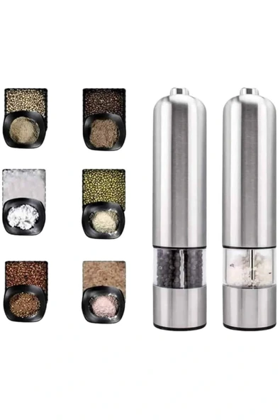 Tuz Baharat Öğütücü Otomatik Baharat Değirmeni Uzun Ömürlü Pratik - Resim 3