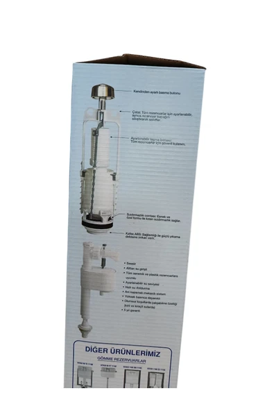 SİAMP 22/93 Stoplu Basmalı Rezervuar İç Takımı Su Tasarrufu ve Kolay Montaj - Resim 2