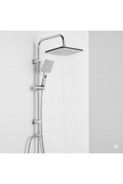 Kaan Domino Robot Yağmurlama Lüks Tepe Duş Banyo Seti ürün görseli