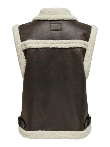 15322433 ONLBETTY BENDED WAISTCOAT CC OTW YELEK - Resim 3