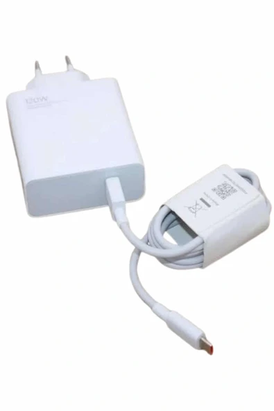 120W Şarj Aleti Hızlı Çift Turbo Şarj Aleti Seti Beyaz - Resim 3