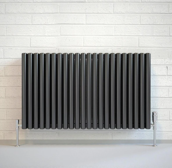 Lojimax Alüminyum Dekoratif Radyatör Retro Plus 1800x362mm 8 Dilim Dokulu Siyah|2297 W Yüksek Isıl Güç | 5 Yıl Üretici Garantisi ürün görseli