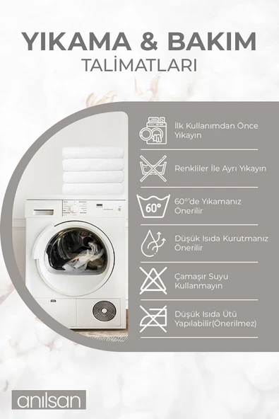 6'lı Mint Yeşili Greek El Havlusu - 50x90 Cm, 225 Gr, %100 Pamuk, Spa Ve Otel Havlusu, Günlük Kullanıma Uygun - Resim 2