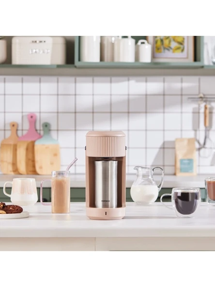 KARACA Mono Personal Filtre Kahve Makinesi ve Inox Kişisel Termos Hediyeli Beige - Resim 4