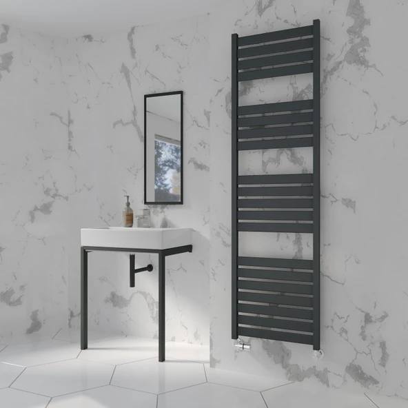 Lojimax Alüminyum Dekoratif Havlupan Viola Plus 1700x500mm 20 Dilim Dokulu Antrasit Gri|1040 W Yüksek Isıl Güç | 5 Yıl Üretici Garantisi ürün görseli