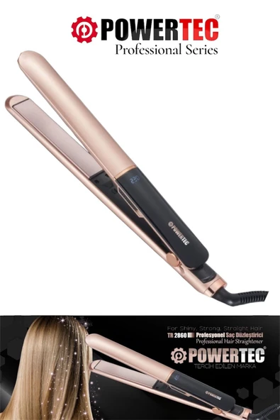 Powertec TR-2860 Seramik Saç Şekillendirici Düzleştirici ürün görseli 1