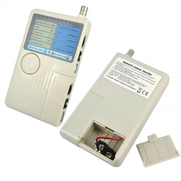 kablo test cihazı RJ11 RJ45 USB BNC LAN ağ kablosu test cihazı - Resim 5