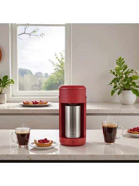 Karaca Mono Personal Filtre Kahve Makinesi ve Inox Kişisel Termos Hediyeli Red ürün görseli
