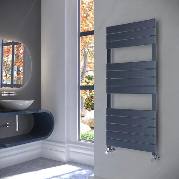 Lojimax Alüminyum Dekoratif Havlupan Zeus Plus 1750x500mm 18 Dilim İnoks  Fırçalı Eloksal |1248 W Yüksek Isıl Güç | 5 Yıl Üretici Garantisi ürün görseli