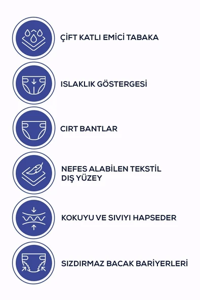 Moly Bel Bantlı Hasta Bezi Xlarge 30'lu X 3 Adet - Resim 2