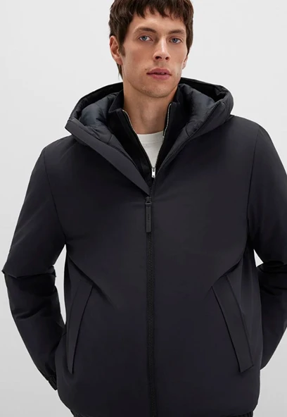 Mavi 0110617 Kapüşonlu Erkek Mont - Resim 2