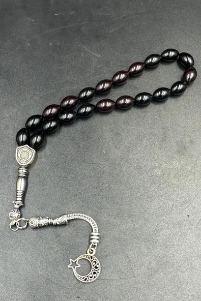 Alpaka Püskül  Ateş Kehribar Tespih ürün görseli