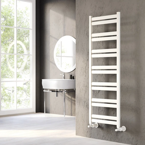 Lojimax Alüminyum Dekoratif Havlupan Viola Style 1000x500mm 7 Dilim Mat Beyaz|448 W Yüksek Isıl Güç | 5 Yıl Üretici Garantisi ürün görseli