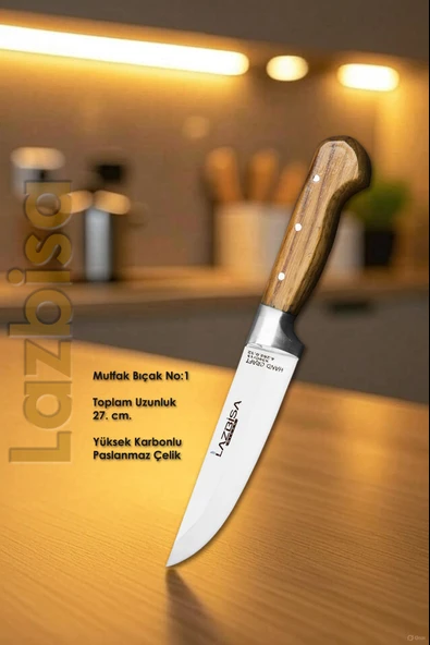 Hand Craft Mutfak Bıçak Seti Et Ekmek Sebze Salata Börek Bıçağı 4 Lü Set HDS-32 - Resim 2