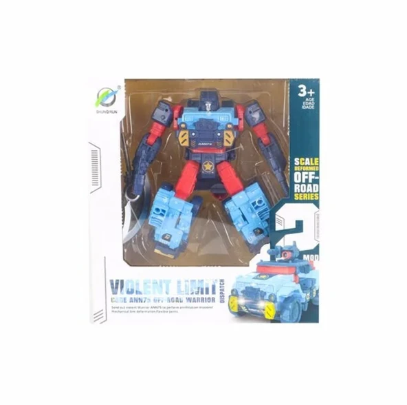 Arazi Aracına Dönüşen Mavi Robot ürün görseli 1