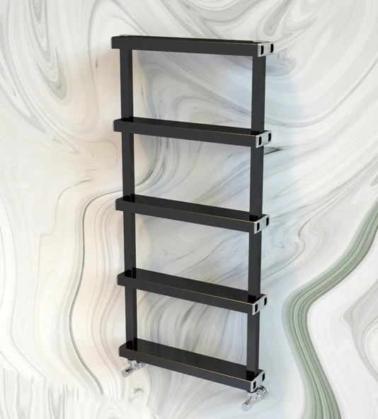 Lojimax Alüminyum Dekoratif Havlupan Fabio 1585x500mm 7 Dilim Dokulu Siyah|956 W Yüksek Isıl Güç | 5 Yıl Üretici Garantisi ürün görseli