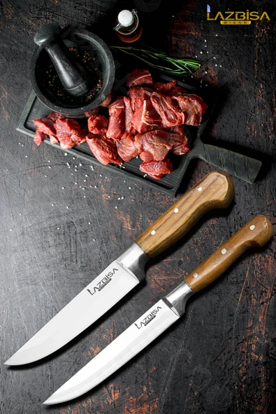 Hand Craft Mutfak Bıçak Seti Et Ekmek Sebze Salata Bıçağı 2 Li Set HDS-29 ürün görseli 1