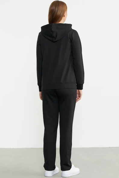 24K2207-76382 SEMENTA FERMUAR KAPAMALI KAPÜŞONLU EŞOFMAN TAKIMI - Resim 4