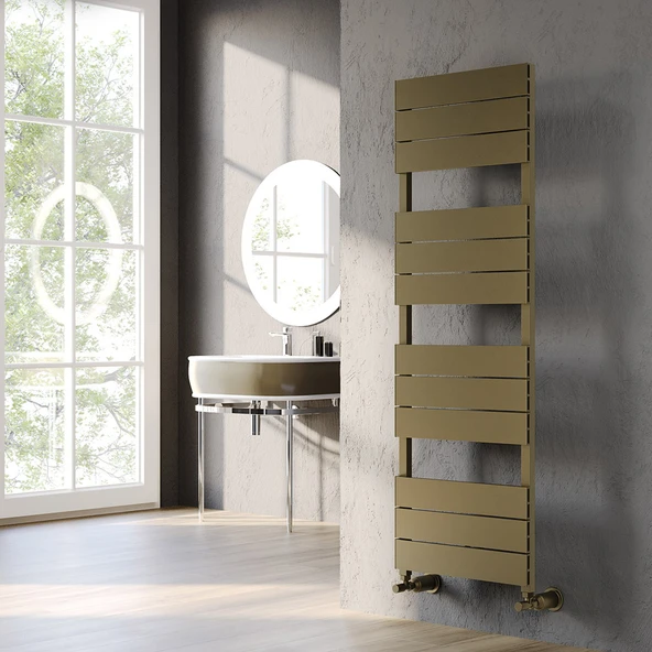 Lojimax Alüminyum Dekoratif Havlupan Benoit 1500x500mm 12 Dilim Eskitme Mat Pirinç|1247 W Yüksek Isıl Güç | 5 Yıl Üretici Garantisi ürün görseli