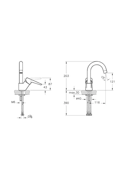 Artema Solid S A42442 Lavabo Bataryası - Resim 2