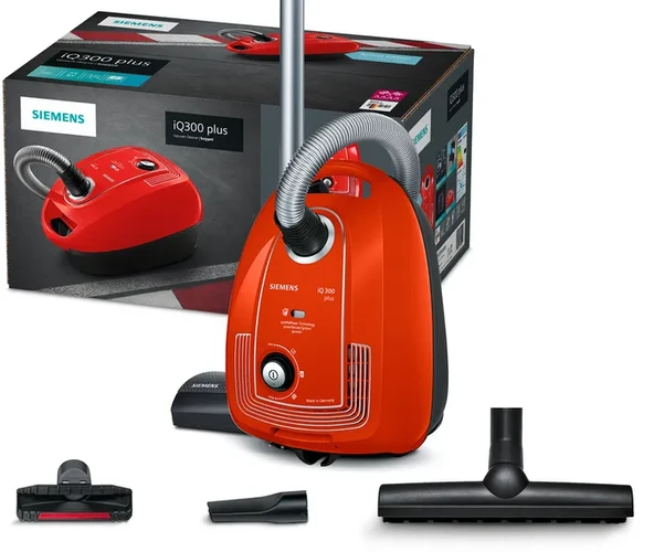 SIEMENS Toz torbalı Süpürge iQ300 Plus Limited Edition Kırmızı - Resim 2