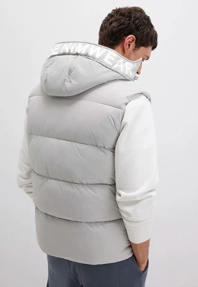 Mavi 0110089 Kapüşonlu Şişme Erkek Yelek - Resim 3