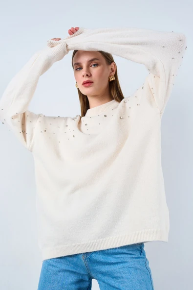 TK231106 QUSTYLE KAZAK DAĞINIK TAŞLI - Resim 10