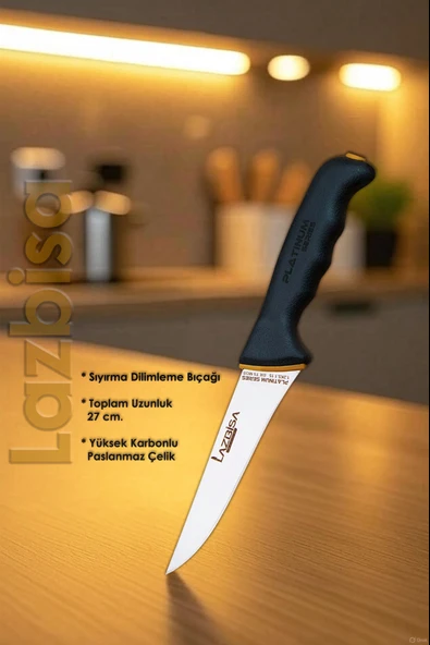 Platinum Serisi Mutfak Bıçak Seti Et Ekmek Sebze Salata Şef Bıçağı 3 Lü Set HDS-56 - Resim 3